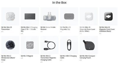 DJI Mic Mini 2S (1 TX + 1 Mobile RX + Charging Case)