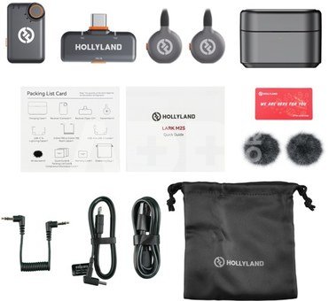 Hollyland LARK M2S Wireless Lavalier Microphone Combo (Space Gray)