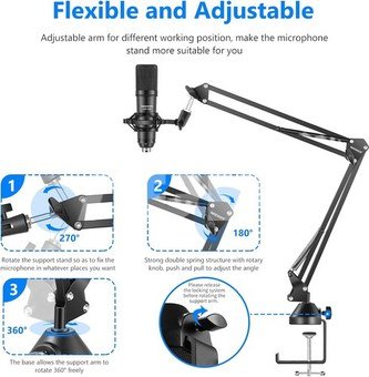 NEEWER USB200 MICROPHONE 4 in 1 KIT 40099760