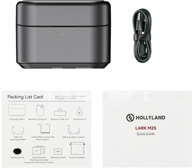Hollyland LARK M2S Combo Version Charging Case (Space Gray) Fit for Lark M2S
