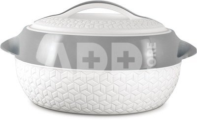 Milton casserole Matrix 3.5L, white/grey