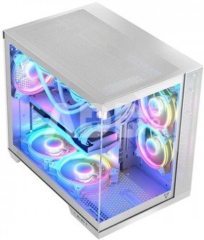 MODECOM Computer case VOLCANO PANORAMA APEX ARGB 3F MIDI White