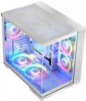 MODECOM Computer case VOLCANO PANORAMA APEX ARGB 3F MIDI White