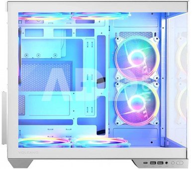 MODECOM Computer case Volcano Panorama Midi white
