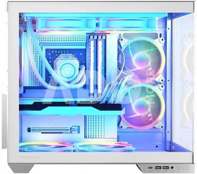 MODECOM Computer case Volcano Panorama Midi white