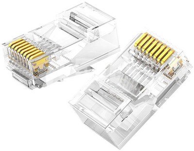 Modular Plugs RJ45 Cat 6 UGREEN 50961, 10-pack (transparent)