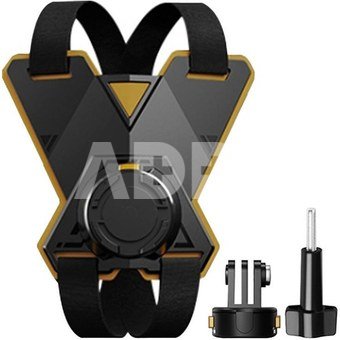 Motorcycle helmet mount for sports cameras