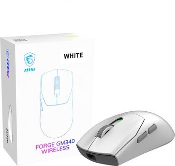MSI Gaming Mouse | FORGE GM340 WIRELESS | Wireless | 2.4 GHz, Bluetooth, USB | White