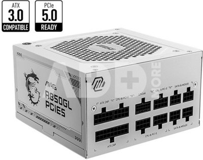 MSI Modular power supply MAG A850GL PCIE5 850W 80PLUS GOLD white