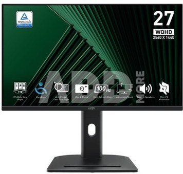 MSI Monitor PRO MP275QPG 27 cali LED/WQHD/Flat/100Hz/Black