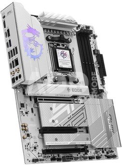 MSI MPG B850 EDGE TI WIFI | Processor family AMD | Processor socket AM5 | DDR5 | Supported hard disk drive interfaces SATA, M.2 | Number of SATA connectors 4