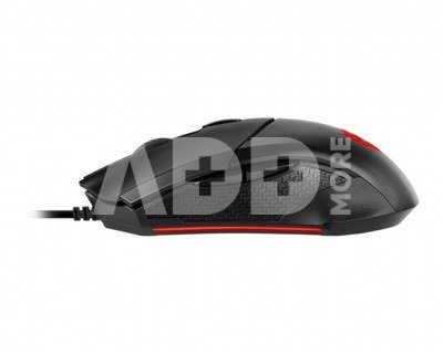 MSI Optical, RGB LED light, Black, Gaming Mouse