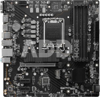 MSI PRO B760M-P DDR4 Processor family Intel, Processor socket LGA1700, DDR4 DIMM, Memory slots 4, Supported hard disk drive interfaces  SATA, M.2, Number of SATA connectors 4, Chipset Intel B760, mATX