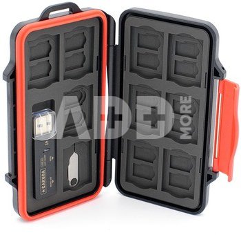 Caruba Multi Card Case MCC 8 Incl. USB 3.0 Card Reader!