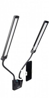 NANLITE Mira 26B Dual Flex Arm Beauty Light with Lightstand