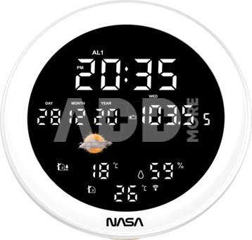 Nasa WSP1700 wood Weather Station/Speaker BT Ship