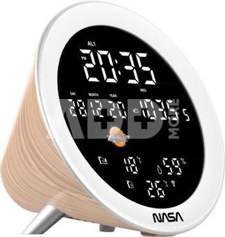 Nasa WSP1700 wood Weather Station/Speaker BT Ship