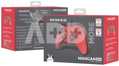 Natec Gamepad Genesis Mangan 300 red