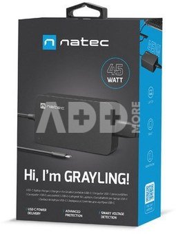 Natec Laptop charger Grayling USB-C 45W