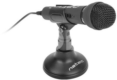Natec Microphone NMI-0776 Adder Black, Wired