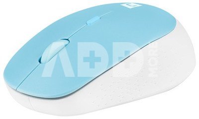 Natec Mouse, Harrier 2, Wired, 1600 DPI, Optical, White/Blue