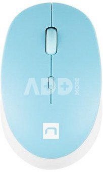 Natec Mouse, Harrier 2, Wired, 1600 DPI, Optical, White/Blue