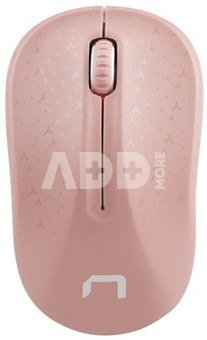Natec Mouse, Toucan, Wireless, 1600 DPI, Optical, Pink-White
