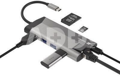 Natec Multi Port Fowler Plus USB-C PD, 3x USB 3.0