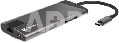 Natec Multi Port Fowler Plus USB-C PD, 3x USB 3.0