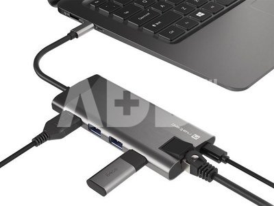 Natec Multi Port Fowler Plus USB-C PD, 3x USB 3.0
