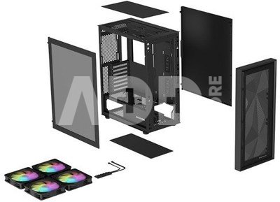 Natec PC CASE GENESIS DIAXID 605 ARGB MIDI TOWER USB