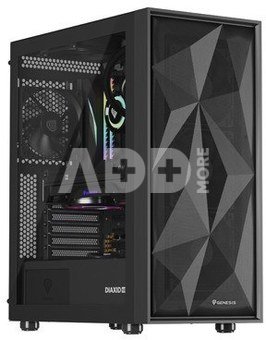 Natec PC CASE GENESIS DIAXID 605F MIDI TOWER USB-C