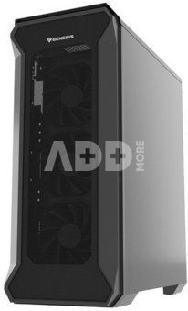 Natec PC Case Genesis Irid 505F z oknem