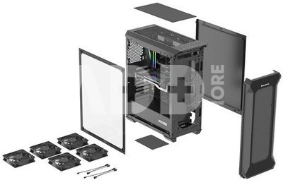 Natec PC Case Genesis Irid 505F z oknem