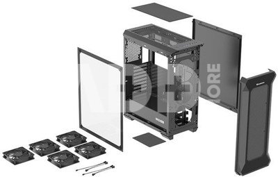 Natec PC Case Genesis Irid 505F z oknem
