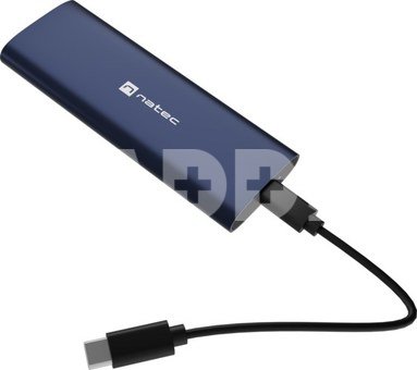 Natec | Rhino M.2 NVME Lite USB-C External, Gen 2 Steel Navy | Solid-state drive interface NVMe