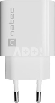 Natec Ribera USB Charger 1X USB-C 20W, White