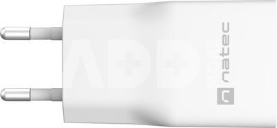 Natec Ribera USB Charger Gan Slim USB 1X USB-A + 1X USB-C 20W | NUC-2376