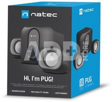 Natec Speakers PUG 11W RMS 2.1 black