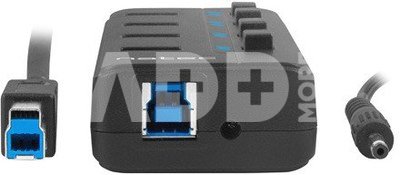 Natec USB 3.0 HUB, Mantis 2, 4-Port, On/Off with AC Adapter