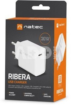Natec USB Charger Ribera 1x USB-C