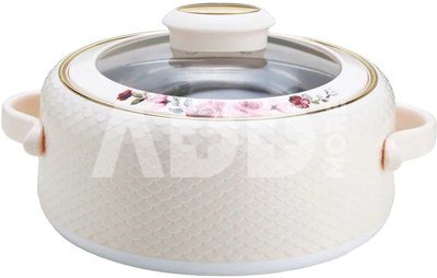 Nayasa casserole with glass lid Coral 2L, beige