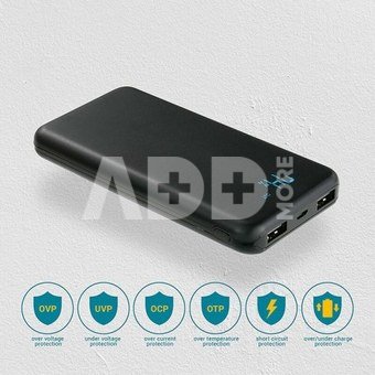 Nešiojama baterija Power Bank everActive EB-L10k 10000mAH 2xUSB-A: 5VDC 2.4 A (Fast Charging)