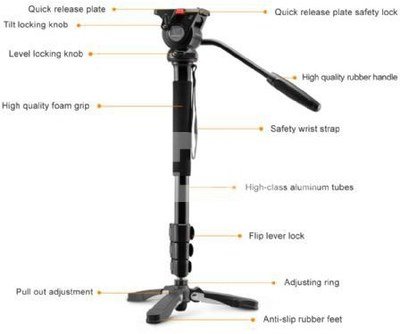 Nest Video Monopod NT-329M H145 cm