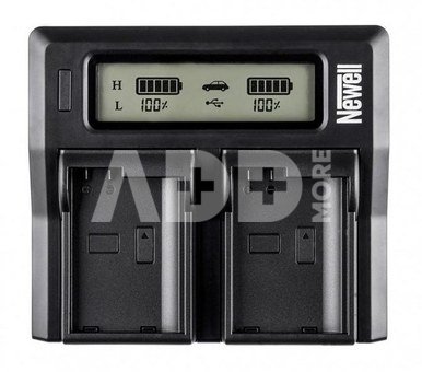 Newell DC-LCD two-channel charger for NP-FP, NP-FH, NP-FV series batteries