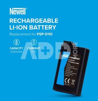 Newell PSP-S110 Recheargable Battery for Sony PlayStation Portable PSP-2000 / PSP-3000