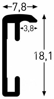 Nielsen Accent 18x24 Aluminium golden Frame 53421