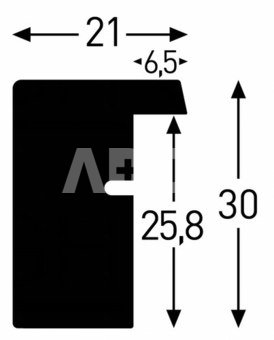 Nielsen Apollo silver 18x24 Wooden Frame 8988045
