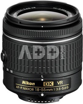Nikon Nikkor 18-55mm F/3.5-5.6G AF-P DX VR (be dėžutės)