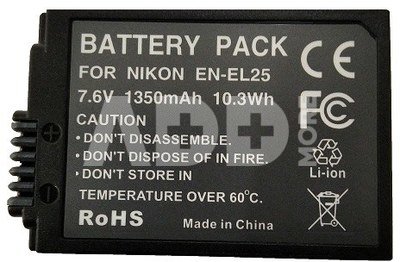 Nikon EN-EL25 battery, 1350mAh